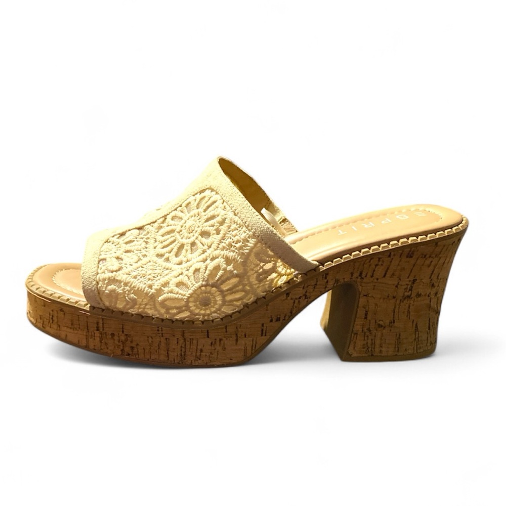 Espirit Pheby Chunky Sandals Y2K Platforms Womens Crochet 90s 2000s Block Heels